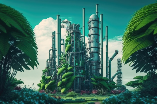 Usine verte de l'IA générative du futur