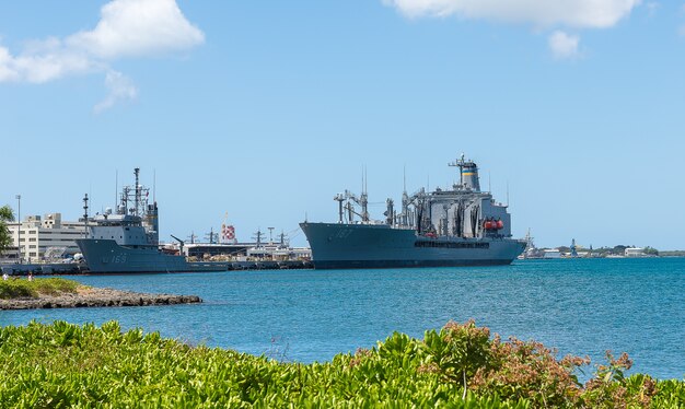 USS Arizona Memorial à Pearl Harbor.