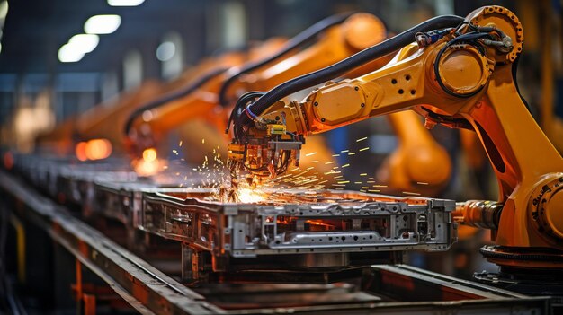 Utilisation d'un bras robotisé dans la fabrication