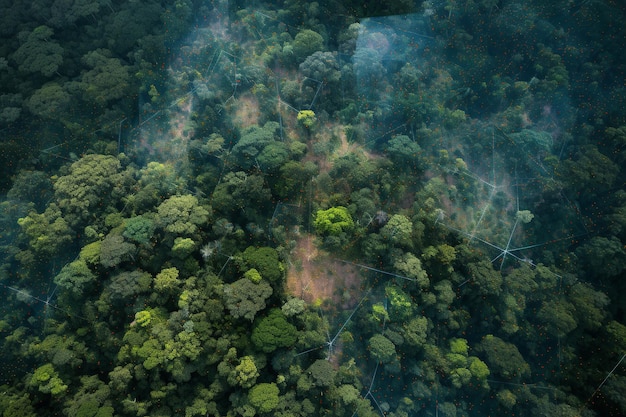 L'utilisation de l'imagerie satellite pour analyser les forêts et suivre la déforestation nous aide à surveiller et à combattre les effets néfastes de la déforestation sur notre planète Generative AI