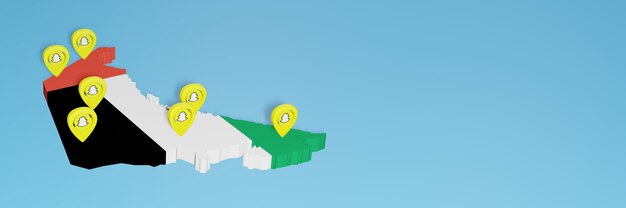 Utilisation de Snapchat aux Émirats arabes unis pour les besoins de la télévision sur les réseaux sociaux et de la couverture du site Web