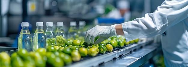 Photo utiliser une machine d'emballage alimentaire en tant qu'ouvrier de l'industrie