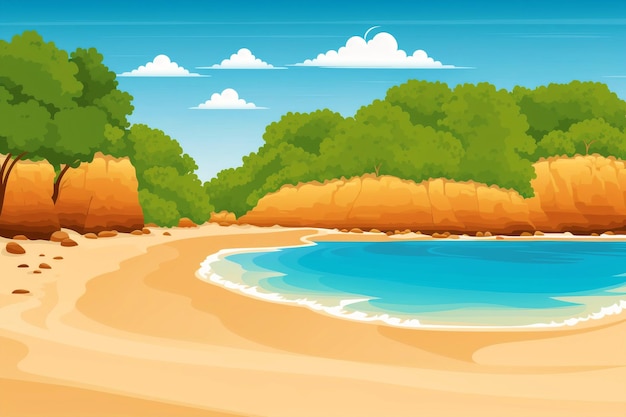 Vacances d'été Escapades ensoleillées Vivez l'ultime aventure estivale Generative AI