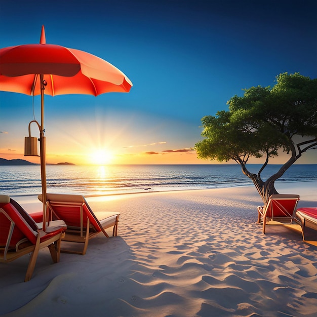 Vacances d'été plages mer vagues sable et parcs