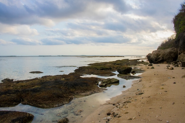 Vacances d&#39;été vue sur la plage