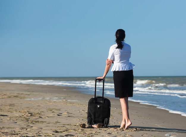 Vacances hors du bureau en mer