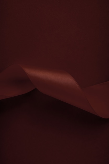 Vacances De Marque Et Concept De Marques De Luxe Ruban De Soie Abstrait Sur Fond Chocolat Lu Exclusif ...