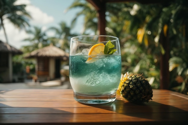 Des vacances tropicales dans un verre