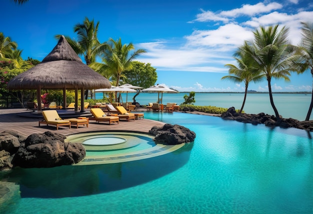 Vacances tropicales de luxe Spa piscine