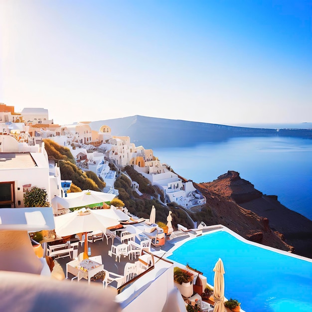 Vacances de voyage en Europe à l'île d'Oia Santorini Grèce