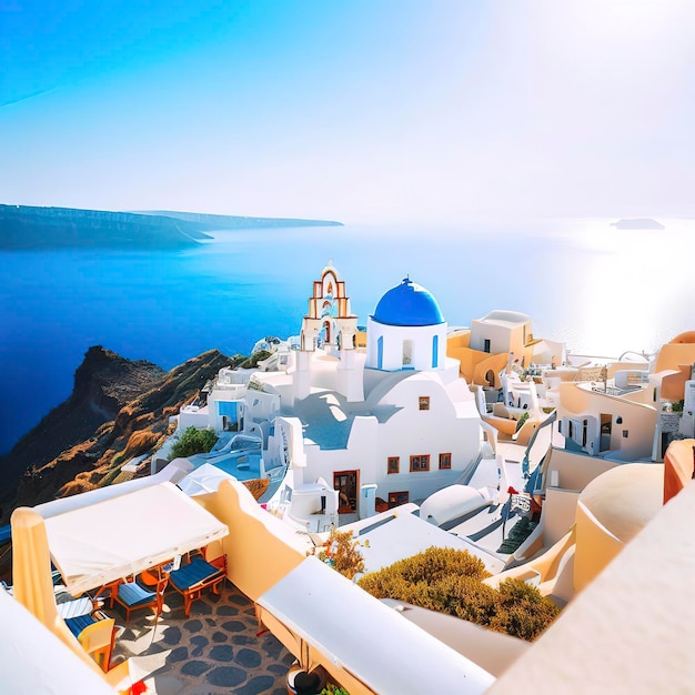 Vacances de voyage en Europe à l'île d'Oia Santorini Grèce