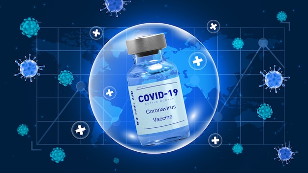 Vaccin COVID19 Concept médical vaccin et coronavirus