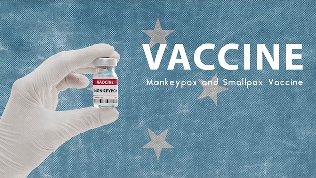 Photo vaccin monkeypox et la variole monkeypox vaccination contre le virus pandémique en micronésie