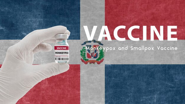 Photo vaccin monkeypox et la variole monkeypox vaccination contre le virus pandémique en république dominicaine