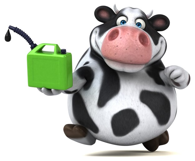 Vache amusante - Illustration 3D