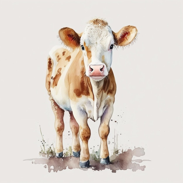 Vache aquarelle