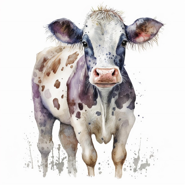 Vache aquarelle