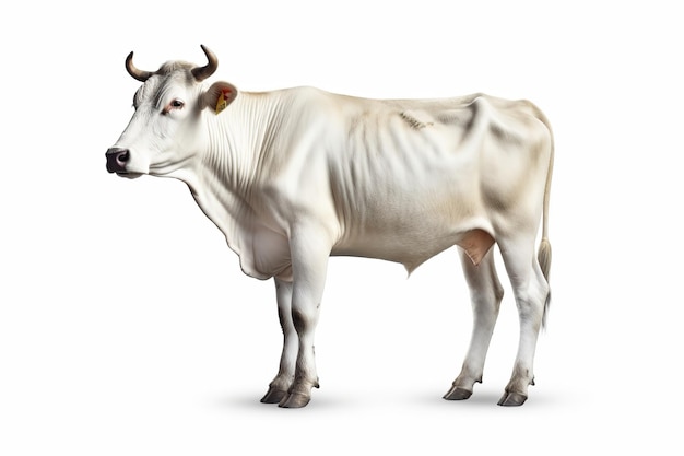 vache sur fond blanc