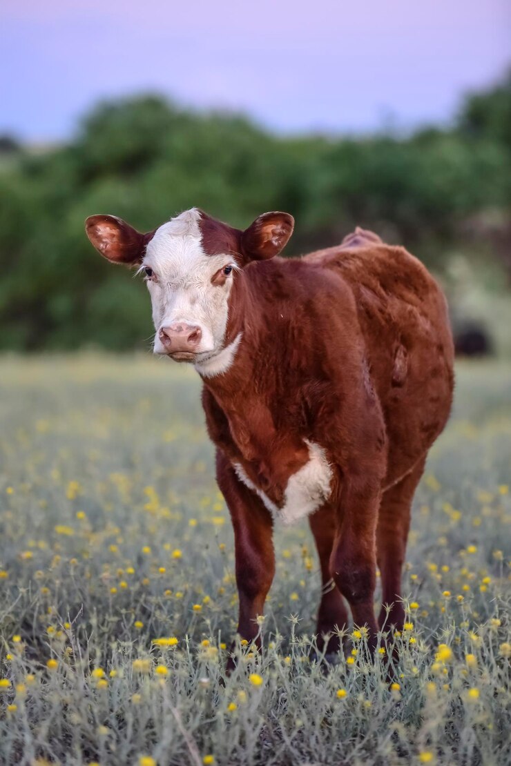 Photo vache regardant la caméra province d'entre rios en argentine