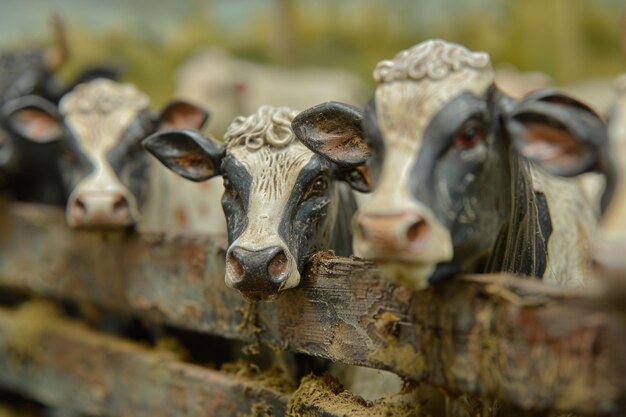 vaches dans l'élevage industriel