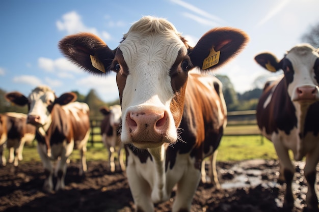 Vaches dans une ferme