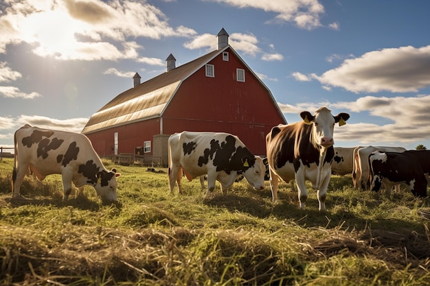 Photo vaches à la ferme