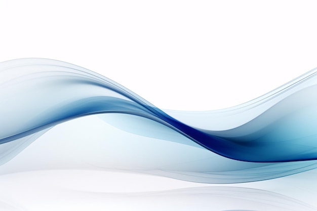 une vague bleue et blanche