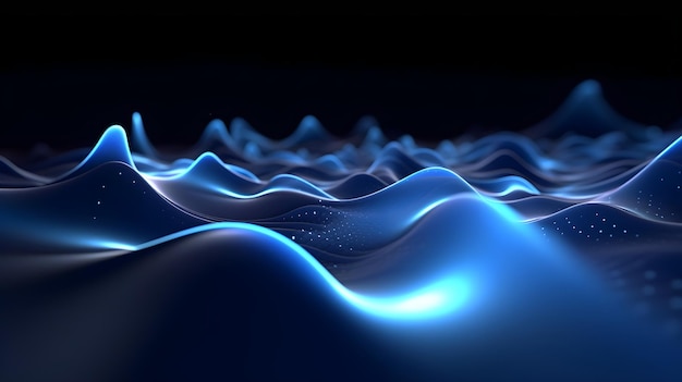 Une vague bleue est représentée avec le mot océan en bas.
