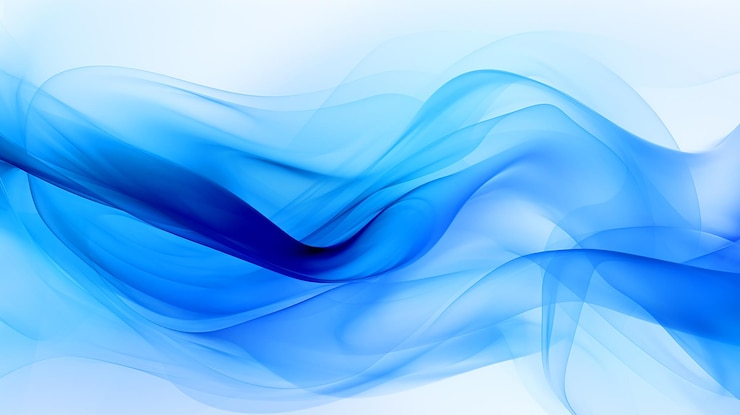 Photo vague bleue avec un fond de lignes bleues et blanches