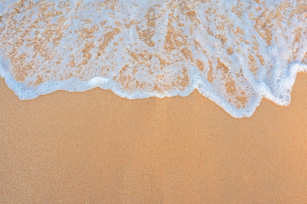 vague dans le fond de sable