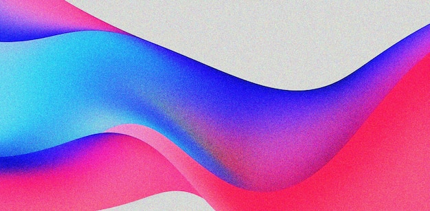 vague fluide rose et bleue abstraite fond moderne avec texture de grain et de bruit pour affiche d'en-tête b