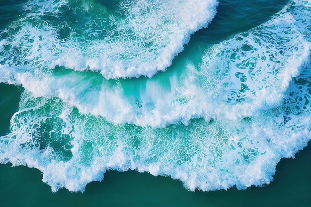 Vague de mer ou d'océan tourbillon abstrait fond naturel