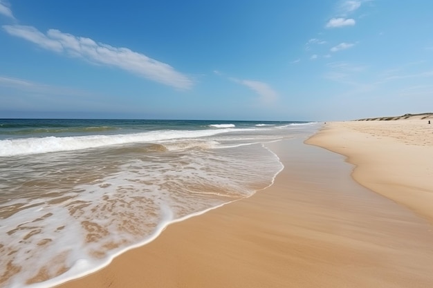 Vague de mer plage de sable Générer Ai