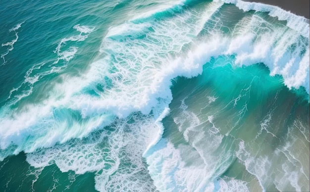 La vague de l'océan sur la plage