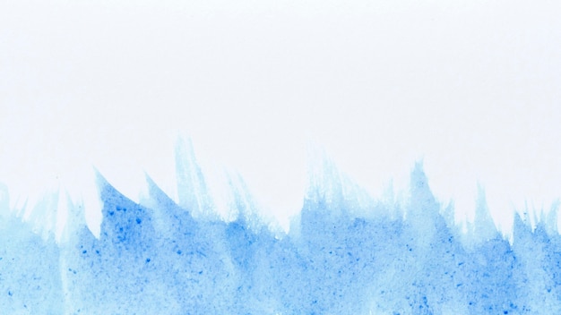 Vagues aquarelles de fond abstrait de peinture bleue