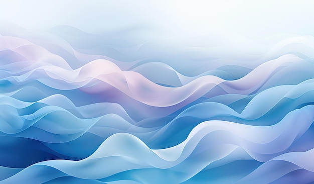 Des vagues bleues sereines illustration de fond abstraite