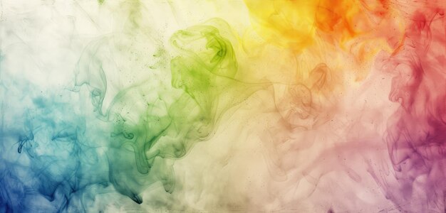 Des vagues de fumée vibrantes et colorées Arrière-plan abstrait
