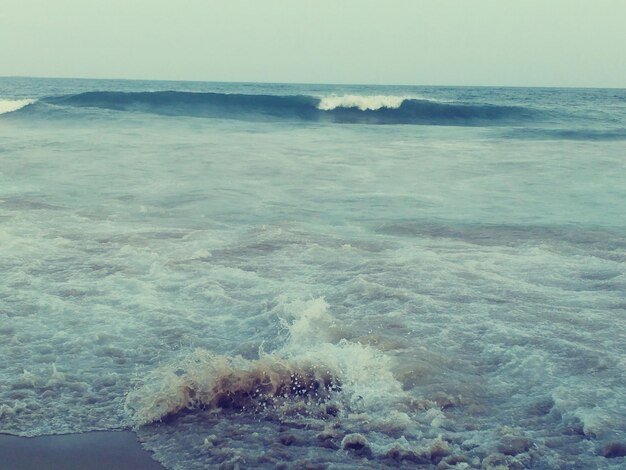 Photo les vagues de la mer