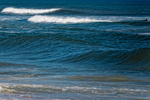 Vagues de l'océan Atlantique sur le rivage