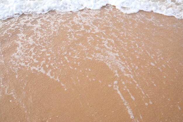 vagues de l'océan se brisant sur la plage