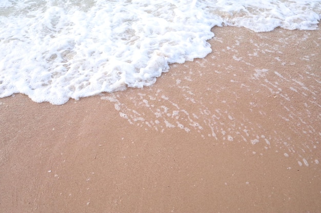 vagues de l'océan se brisant sur la plage