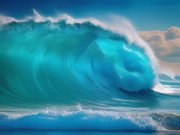 Les vagues de l'océan
