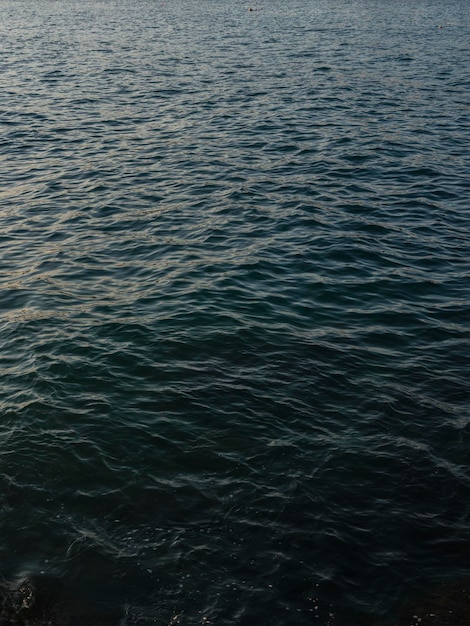 Vagues relaxantes de la mer en été