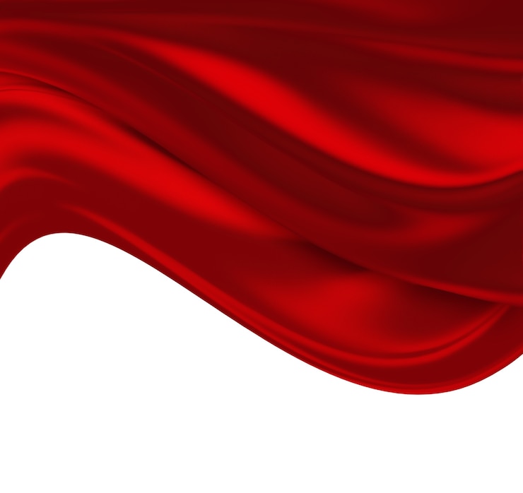 Photo vagues de soie rouge comme toile de fond