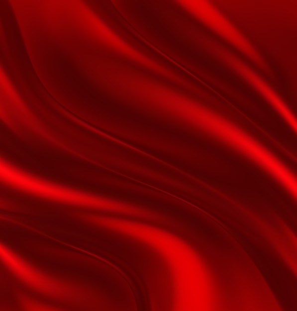 Vagues de soie rouge comme toile de fond