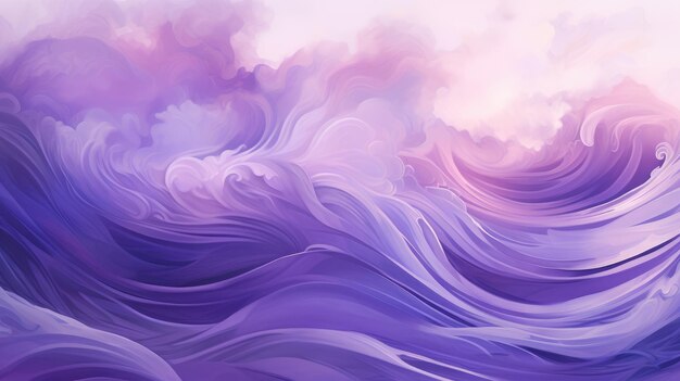 Des vagues violettes