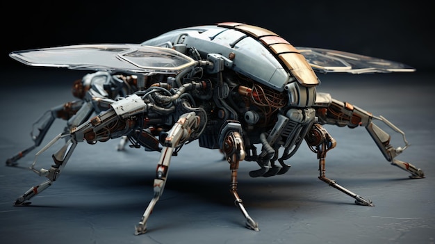 Un vaisseau spatial extraterrestre sous la forme d'un insecte.