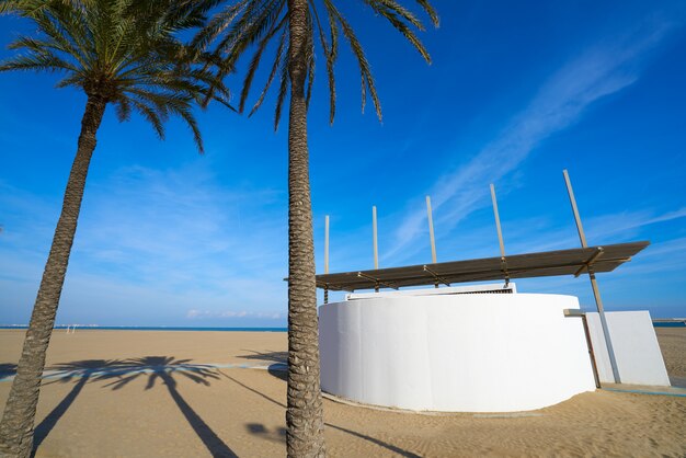 Valencia La Malvarrosa arenas beach Espagne