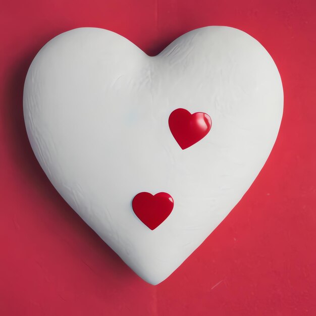 Une Valentine's Day Coeur pourpre A entendu des déclarations d'amour