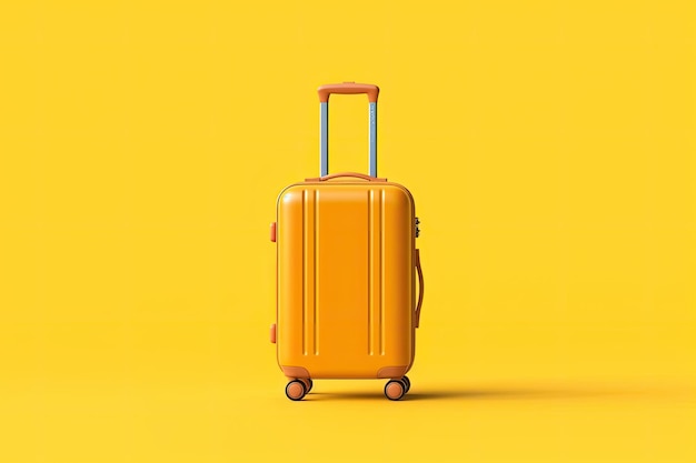 une valise dans le rendu de style minimaliste fond isolé